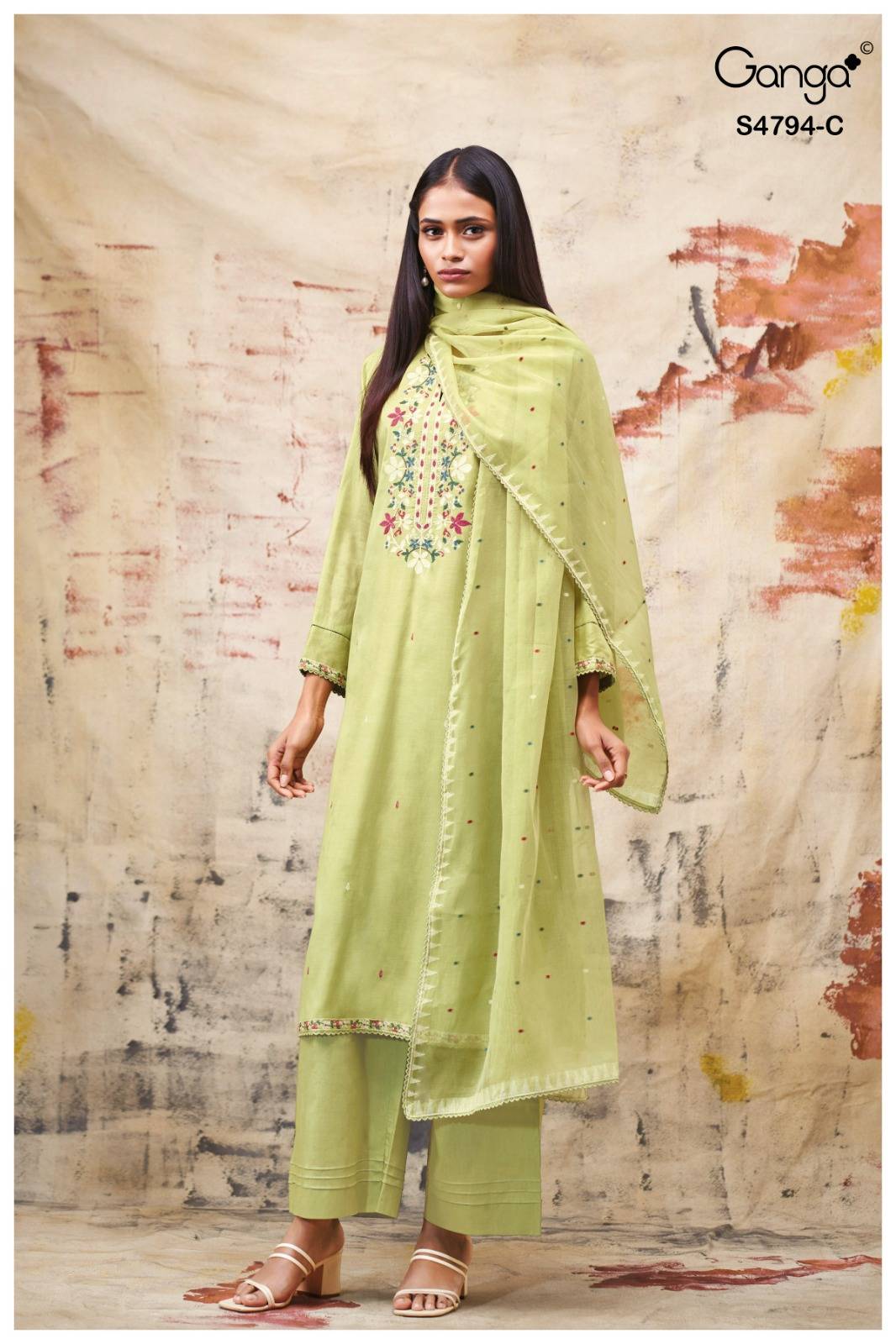 AISYA 4794 SERIES BY GANGA FASHION Beautiful Colourful PURE BEMBERG Dresses At Wholesale Price